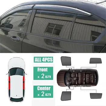 

For Honda City 2009-2014 4Pcs Windows Sunshade UV Ray Protector Mesh Block Privacy Visor