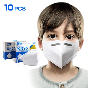 

20PCS Adults Kids Disposable Mask Fast Shipping White 4-Layer Mouth Face Masks Non-Woven Blue Masks Anti-Dust Face masker
