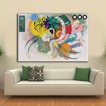 

Dominant Curve by Wassily Kandinsky Decoration Paints Home Decor On Canvas Modern Wall Art Canvas Print Poster Canvas Painting