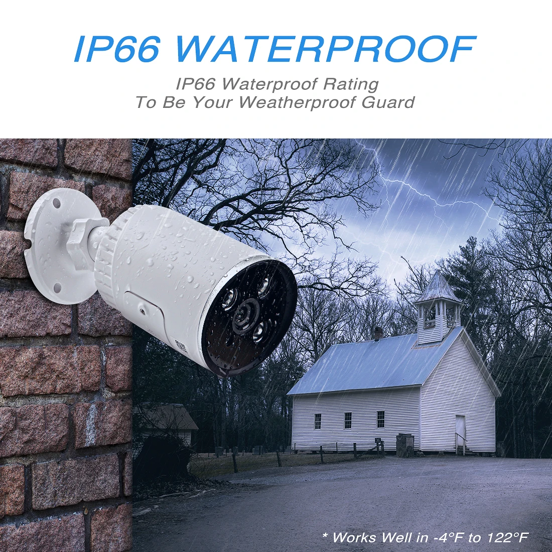 FREDI YCC365 IP 3.0MP камера водонепроницаемая наружная цилиндрическая видеонаблюдения