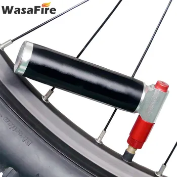 

Bicycle CO2 Pump for 16 Gram Non Threaded Cartridge Portable Bike Tire Ball Inflator Dual Head Presta Schrader Valve Air Pumps