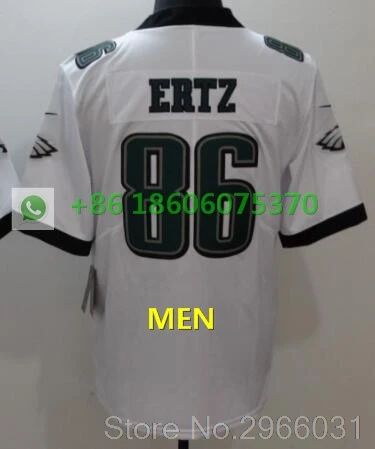 For men A+++ Качественная мужская майка для взрослых 86 Zach Ertz 91 fletcher cox 11 carson wentz 9 Nick Foles Philadelphia - Цвет: For men