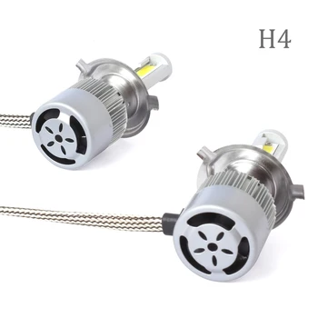 

Super Bright H4 LED Lights Waterproof 100W Car White Headlight 12000LM