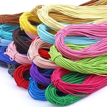 Kolorowe mocne elastyczne maska gumowa ręcznie wysokiej elastyczności dzianiny gumką dla Diy sztuka szycia 2m długości/2mm szerokości