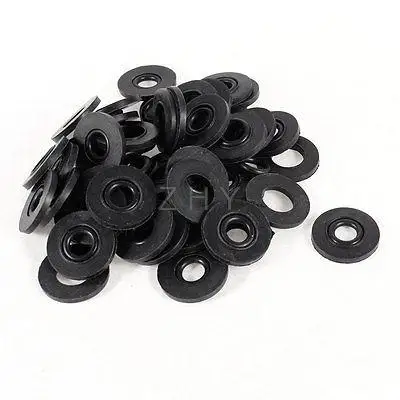 

50pcs Black Round Shaped 18mm x 10mm x 2mm Rubber Sealed Washer