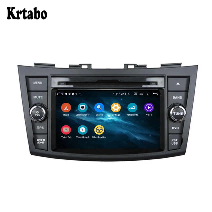 Krtabo car multimedia dvd radio For SUZUKI Swift 2011 2012 Tape Recorder Car DVD GPS Navigation stereo Player