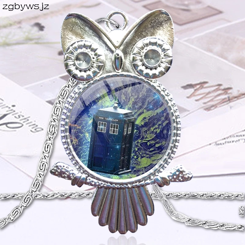Doctor Who Tardis для женщин кулон из стекла детей ожерелье с подвеской в виде Галактики