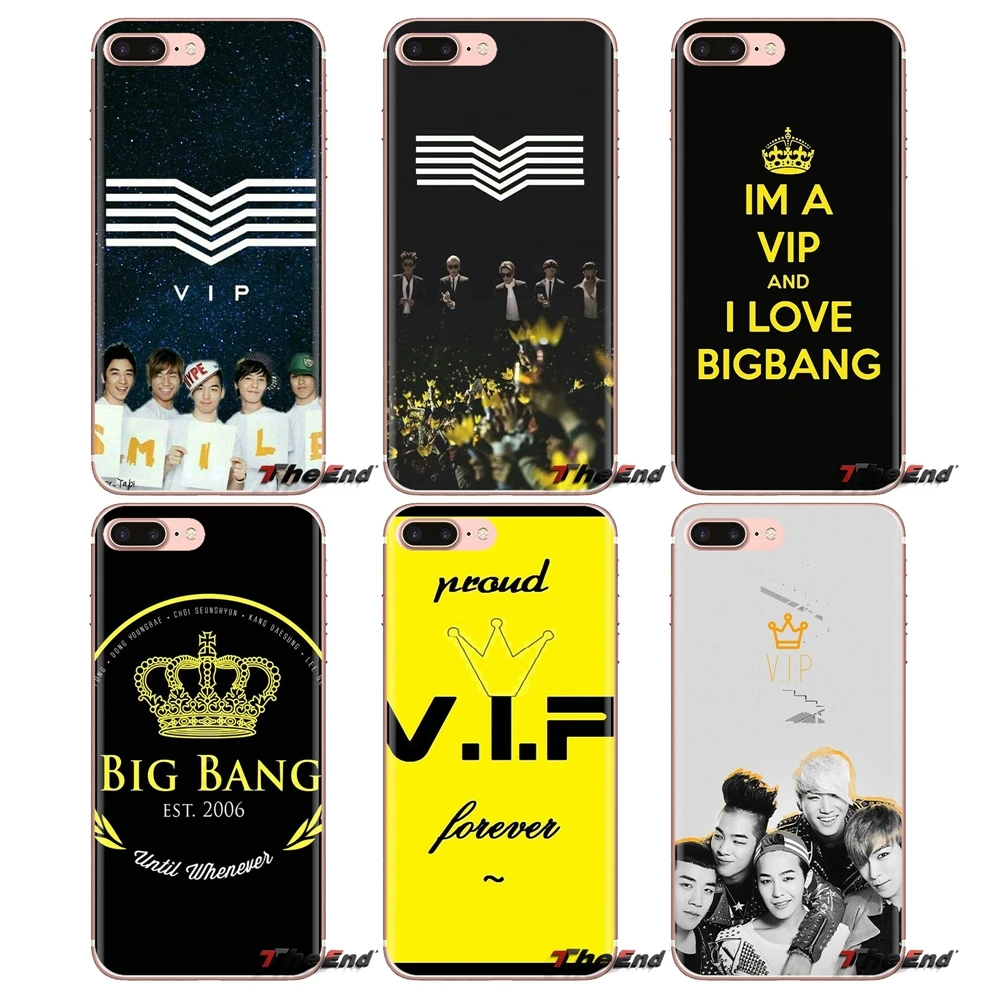 Прозрачный мягкий чехол Чехлы KPOP BIGBANG логотип VIP для LG Spirit Motorola Moto X4 E4 E5 G5 G5S G6 Z Z2 Z3 G2