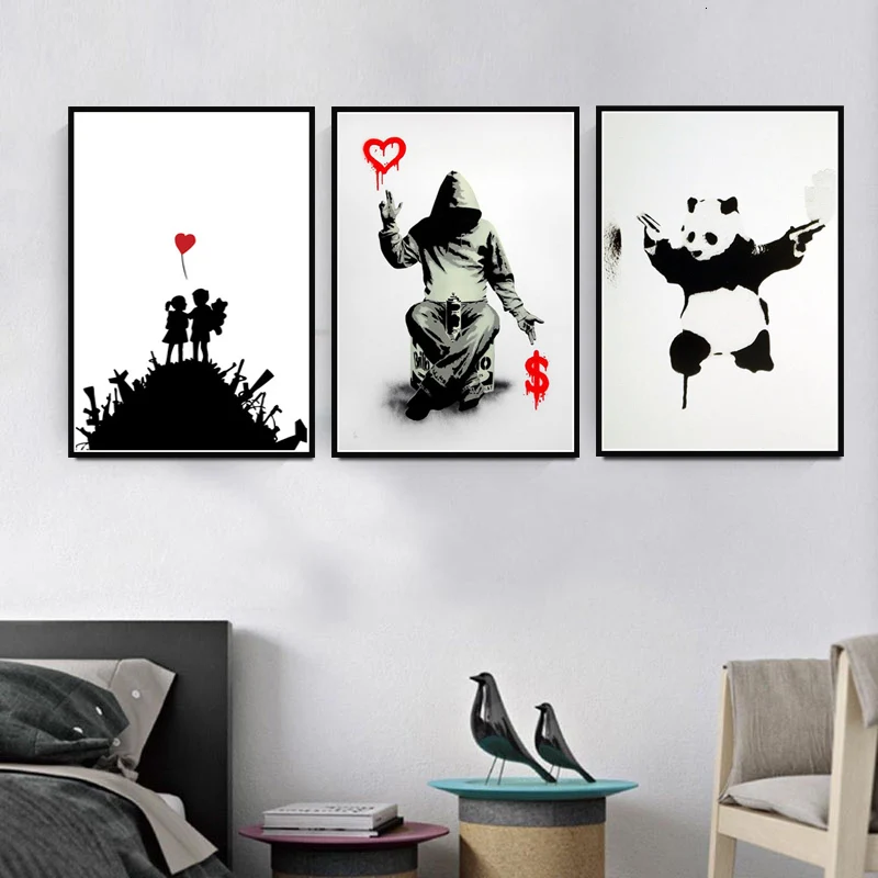 Graffiti Street Art Banksy Poster Canvas Painting Posters and Prints