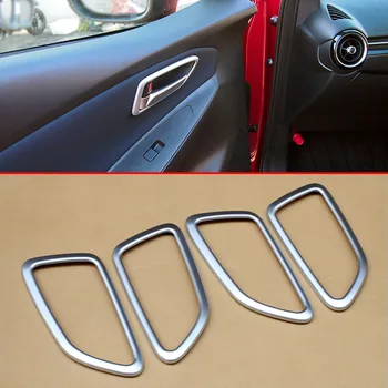 

Car Accessories Fit For Mazda 2 DJ DL 2015 2015 2016 2017 2018 Chrome Interior Door Handle Bowl Cup Cover Trim Protect Caps
