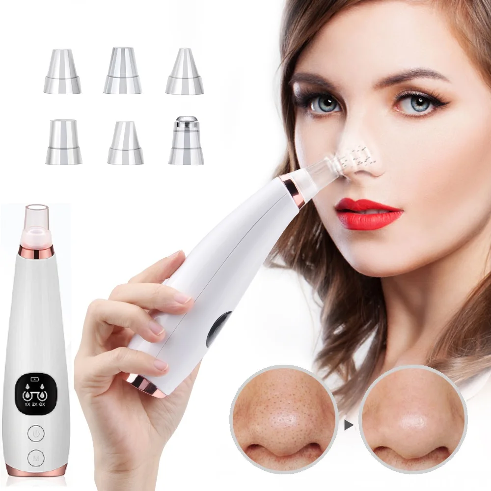 

New Blackhead Remover Skin Care Pore Vacuum Acne Pimple Removal Facial Diamond Dermabrasion Machine Face Cleaning Tool Beatuy