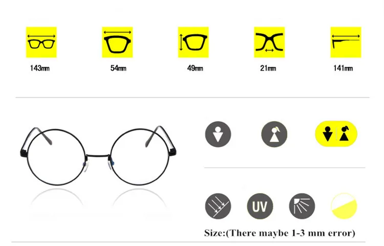 Круглые золотые прозрачные очки для близорукости, прозрачные очки в оправе, женские и мужские очки, оправа для очков, прозрачные линзы, оптические Золотые очки, Lunette