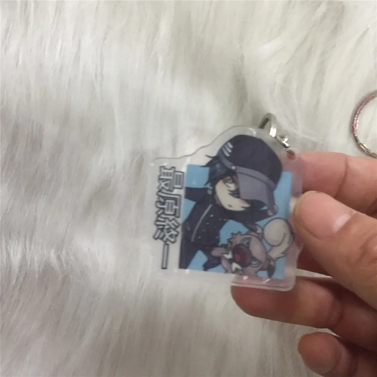 Danganronpa v3.акриловый брелок с кольцом для ключей фигуркой Ouma Kokichi & Cute Pets|Реквизит