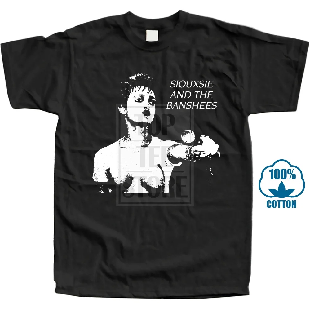 Персонализированные футболки винтажные Siouxsie And The Banshees Post в стиле панк готический