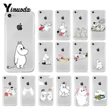 Yinuoda hippo Moomin чехол мягкий чехол для iPhone X XS MAX 6 6s 7 7plus 8 8Plus 5 5S SE XR 10
