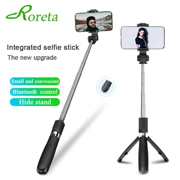 

Roreta 3 in 1 Wireless Bluetooth Selfie Stick Foldable Mini Tripod Extension Monopod with Remote Shutter for iOS / Android