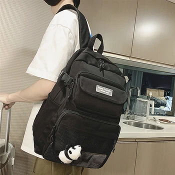 

Ins Tide Street Men's Backpack Large-capacity Shoulder Bag Fashion Trend Student Schoolbag for Teenage Girls 2020 New Female