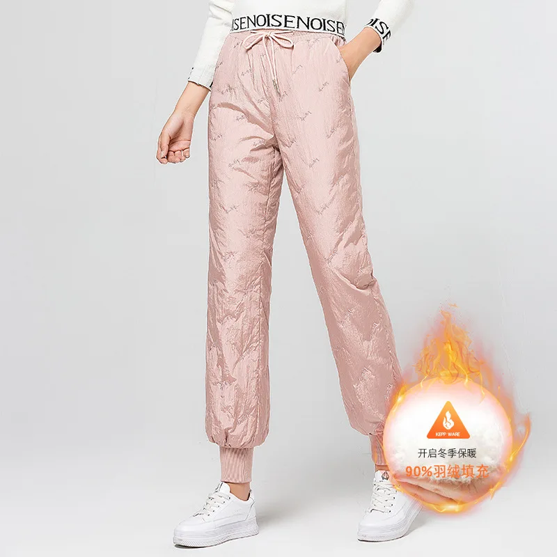 Pants Women Winter High Waist Elastic 