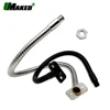 1pc Dia10/12mm led Gooseneck flexible Metal holder With bracket Chrome soft Light universal Hose serpentine tube For Desk Lamps 1
