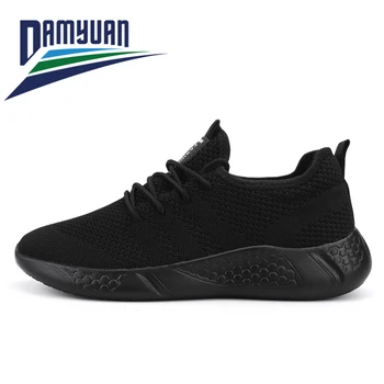 

Damyuan Women's Shoes fashion Breathable sneakers women Lacing outdoor jogging shoes black shoes flats for woman 36-46 off white