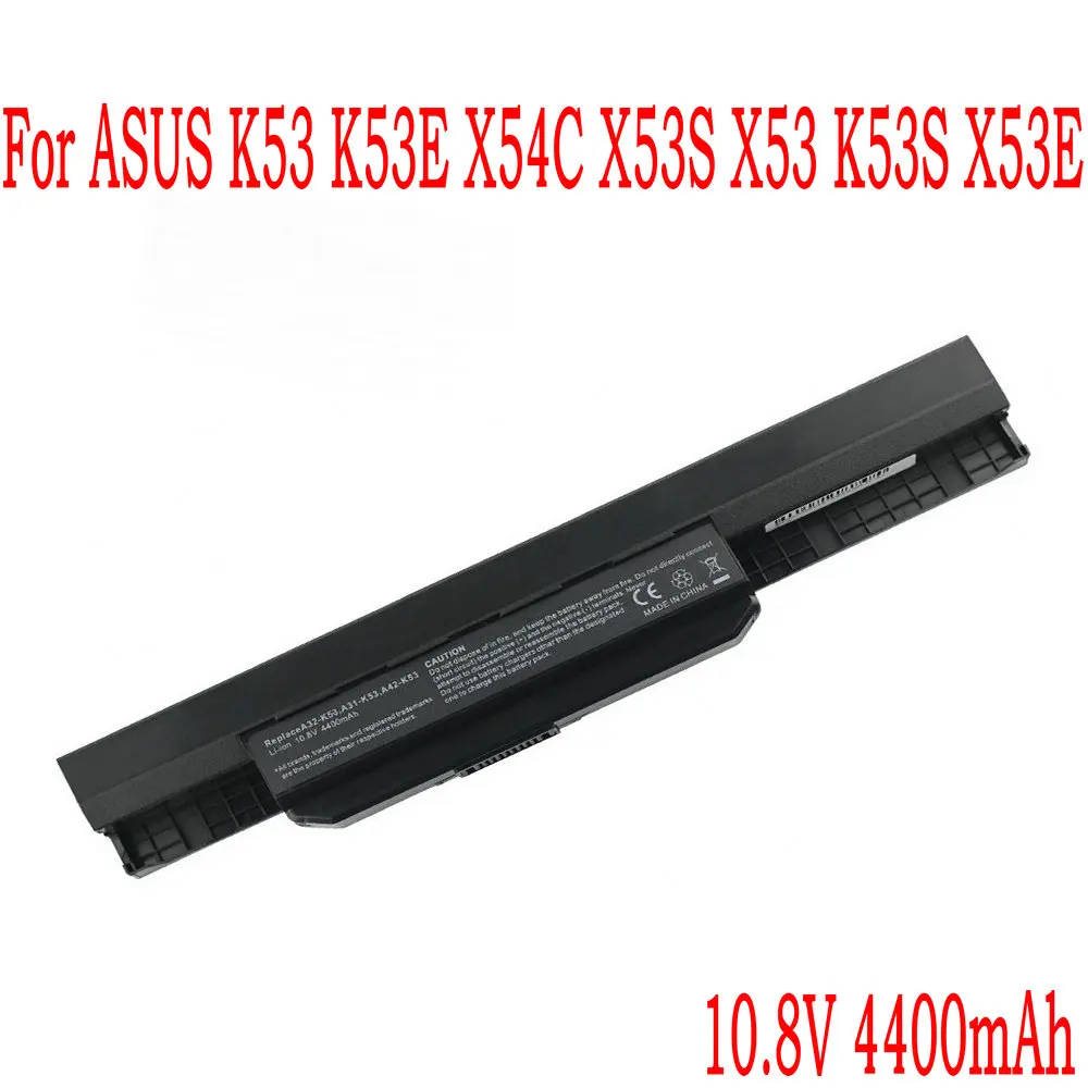 

High Quality 10.8V 4400mAh A32-K53 A41-K53 Laptop Battery For ASUS K53 K53E X54C X53S X53 K53S X53E A43 A43J A53J A53