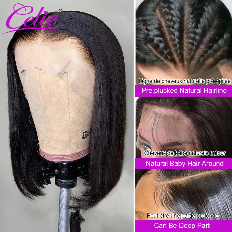 Perruque Bob Lace Front Wig Transparente Naturelle Celie Cheveux Lisses 3x6 4x4 6x6 Avec Closure 150 Aliexpress