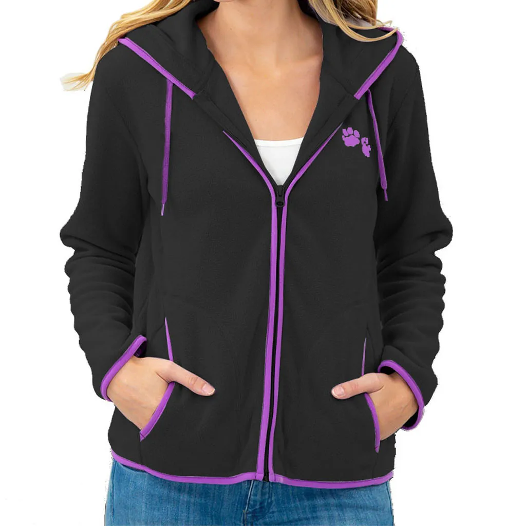 Кот цельнокроеная куртка для бега женская спортивная куртка Для женщин длинный рукав, для йоги, гигроскопичный жакет, для йоги, под заказ, Для женщин спортивные ShirtA15 - Цвет: BK