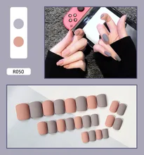 Unhas falsas dicas de unhas da arte imprensa em falso com projetos conjunto completo capa artificial curto embalagem beijo exibição clara tipsy vara