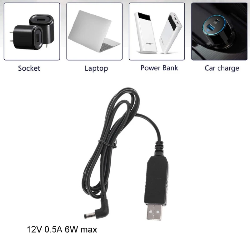 3 4 м Универсальный 90 градусов USB 5 В до 12 5x2 1 мм повышающее переходное кабель для