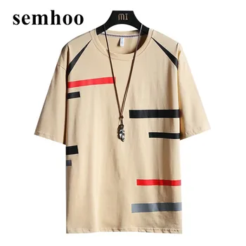 

M-3XL Summer Man's T-shirt New Casual Short Sleeve T Shirt Harajuku Mens Clothing Hip Hop Geometric T Shirt