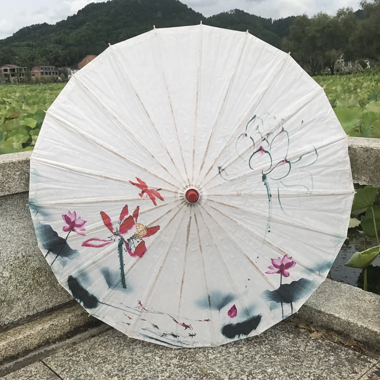 Ремесло промасленный бумажный зонтик дождь женский танец декоративный китайский зонтик японский реквизит для выступлений Винтаж Ретро Косплей - Цвет: 43