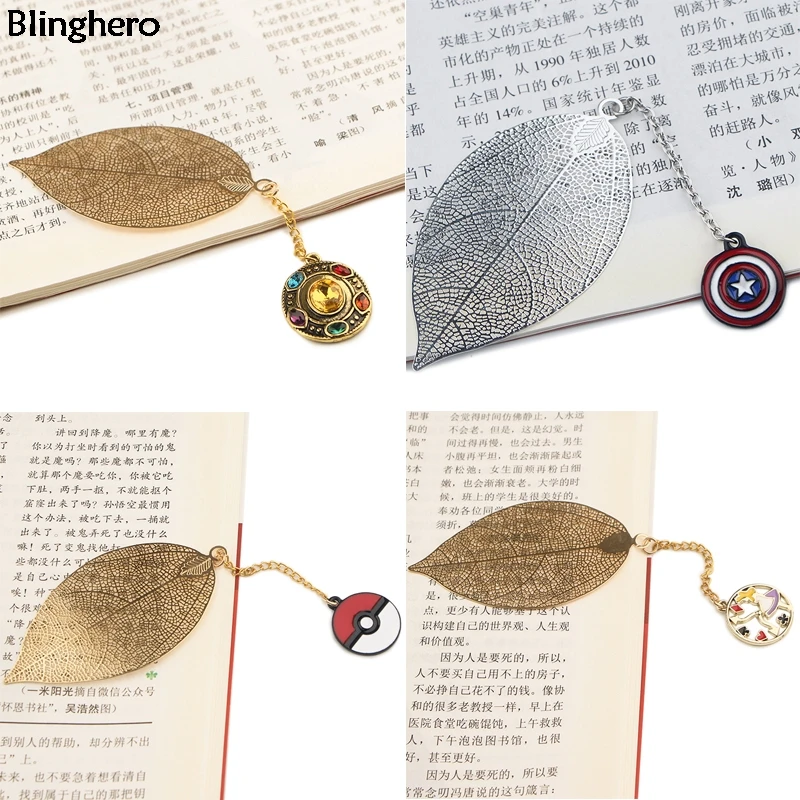 

Blinghero Thanos Pendant Metal Bookmarks Cool Movie Book Marker of Page Stationery Gift for Friends Jewelry School Supply BH0494