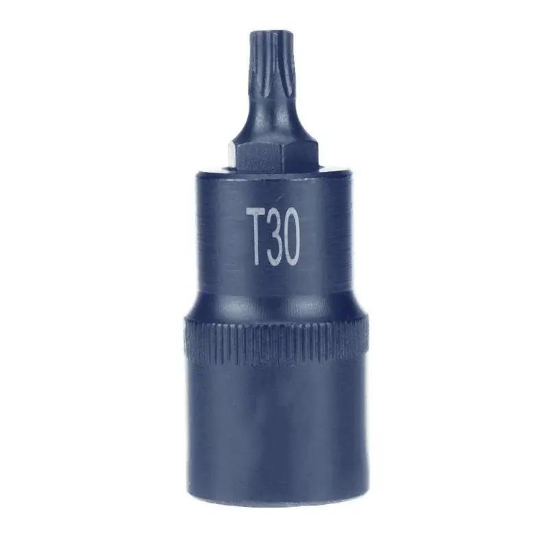 Отвертка бит 1/2 разъем биты адаптер для отвертки T20 T25 T27 T30 T35 T40 T45 T50 T55 T60 T70 Торцевая головка инструмент - Цвет: T30