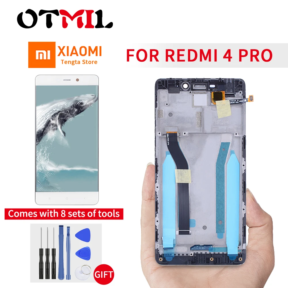 

5.0" For Xiaomi Redmi 4 Pro LCD Display Panel Redmi4 Pro LCD Touch Screen Digitizer Assembly With Frame of Otmil