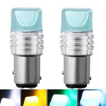 

10pcs Auto 1156 led BAY15D P21/5W 1157 led 9SMD 2835 strobe flash light brake blink light led Lamp Auto Brake Tail Stop light