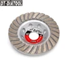 DT-DIATOOL Diamond Grinding Disc 115mm/4.5inch Diamond Segmented Cup Grinding Wheel Discs for Concrete Brick Hard Stone