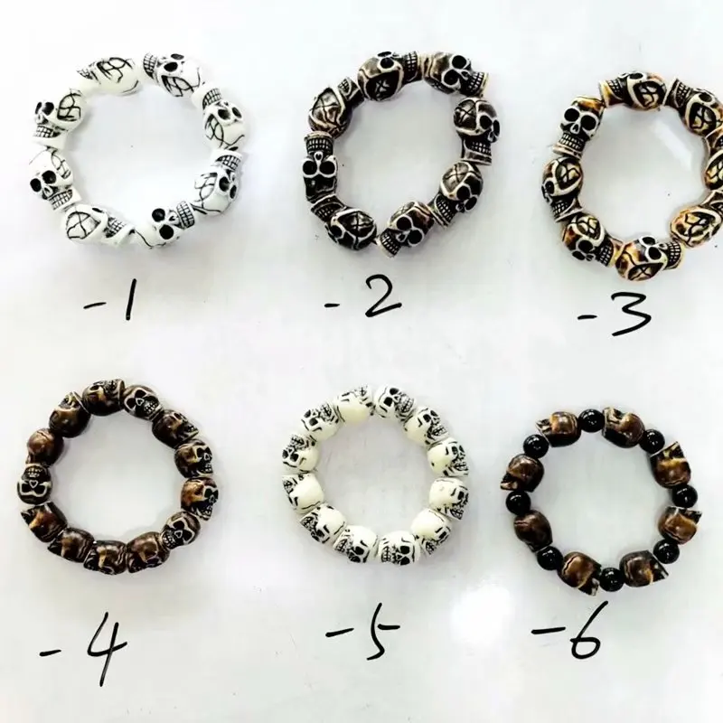 

6 шт., Байкерский браслет