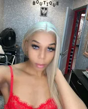 NAstyle-peluca con malla Frontal de cabello humano para mujer, postizo de encaje transparente, color rubio ceniza, Remy, brasileño, 613