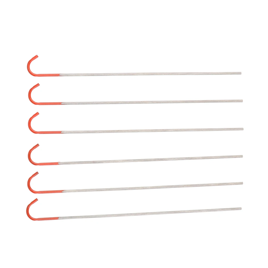 6Pcs 130mm Outdoor Tent Pegs Stakes Nail Hook Rust Proof For Camping Canopy