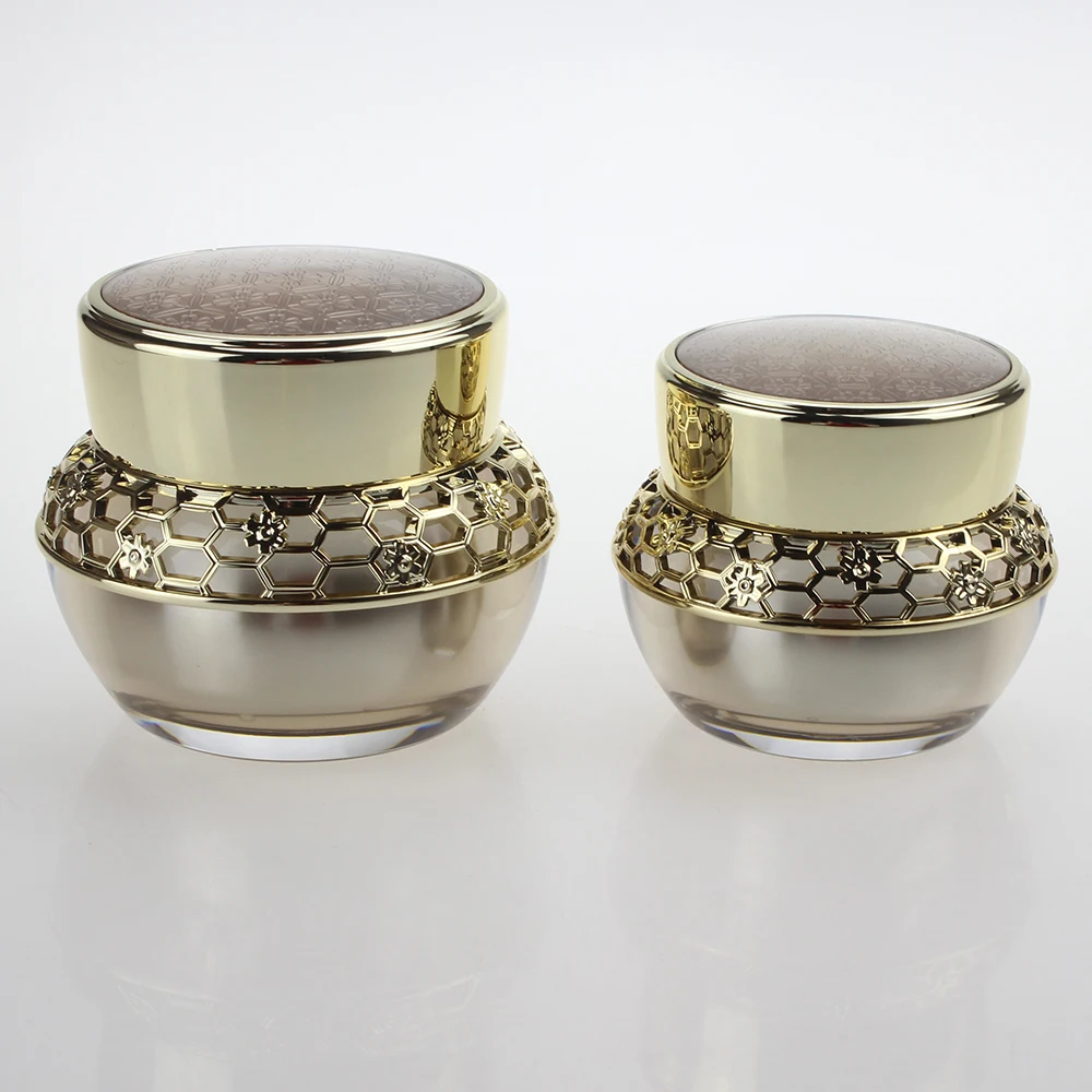 

Gold Plastic Cosmetic Jar 30g,Empty Face Cream Container Wholesale