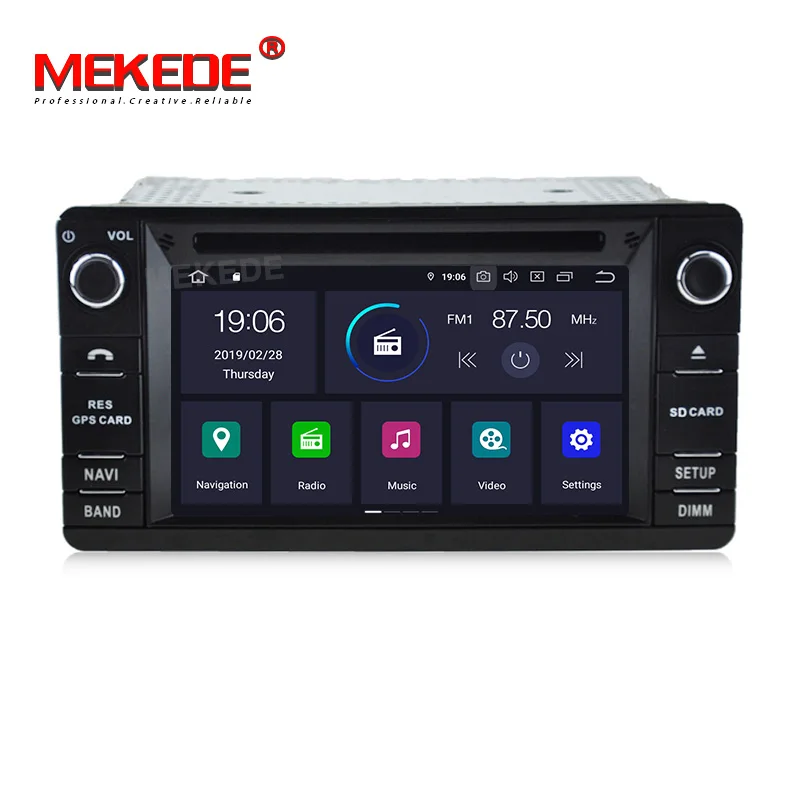 Excellent MEKEDE HD 4G RAM Android 9.0 Car Radio DVD Player Multimedia For Mitsubishi OUTLANDER XL Car Audio gps navigator 1