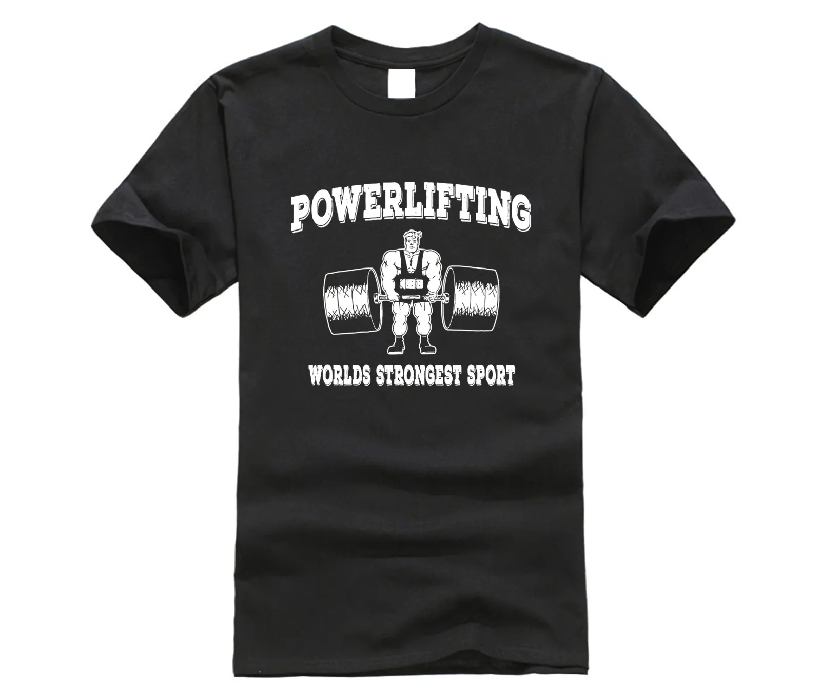 

2019 Fashion Men T-Shirt Casual Short Sleeve For Men Clothing Summer Powerlifting Strongest Sportser T Shirt Hot Sale Clothes