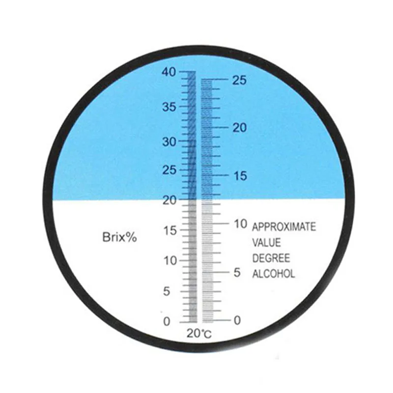 Измеритель Брикса винограда, Рефрактометр, виноградный раствор, измеритель содержания сахара, обнаружение концентрации алкоголя для пивоварения вина