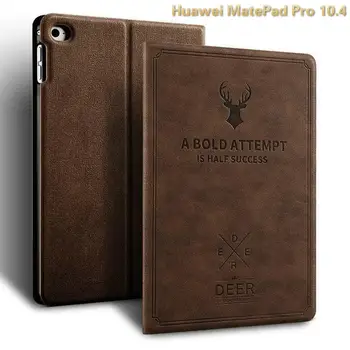 

For Huawei MatePad Pro 10.4 Luxury Fashion Deer Pattern Cloth Texture Flip Kickstand Protector Tablet Cover Funda Shell case