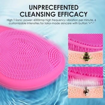  Electric Facial Cleansing Brush Silicone 5