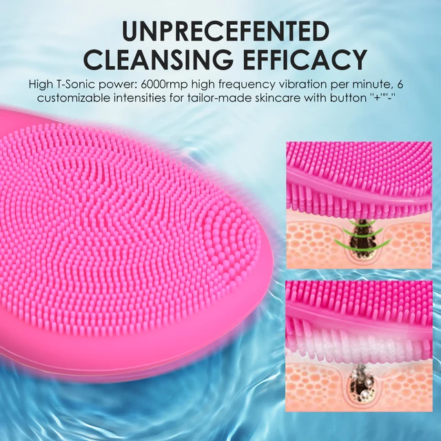 Electric Facial Cleansing Brush Silicone 5