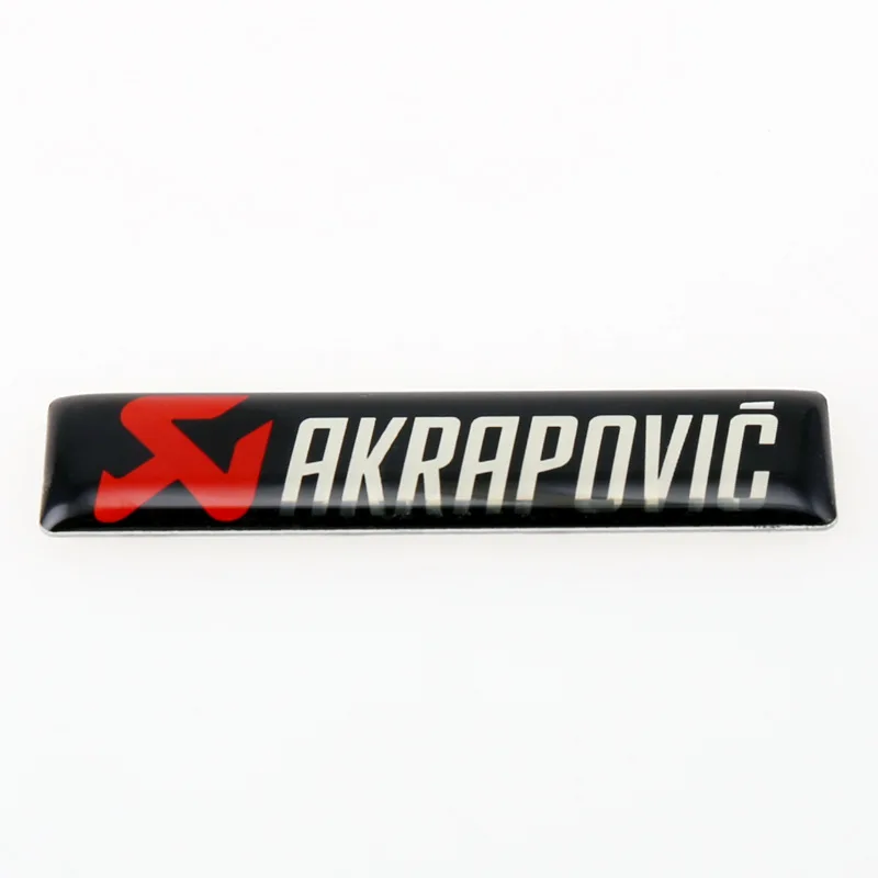 AKRAPOVIC 3D клеевые наклейки из алюминиевого сплава/наклейки с кристаллами модифицированные наклейки для автомобилей Стандартный логотип для кузова автомобиля наклейки на мотоциклы