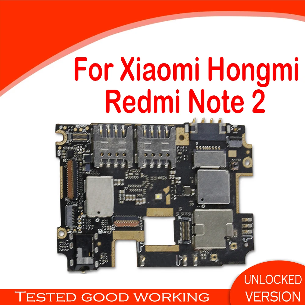 Разблокирована для Xiaomi Hongmi Redmi Note 2 материнская плата Android 2015051 2015712 2015052 заменена с