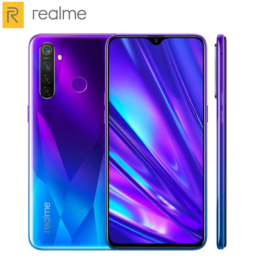 Оригинальная версия ЕС Realme 5 Pro мобильный телефон с двумя sim-картами 6," 1080x2340 4 ГБ/8 Гб ram 128 ГБ rom Snapdragon712 4035 мАч 48MP Android9.0