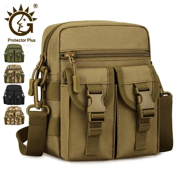 

2020 New Tactical Shoulder Bag Protector Plus Men's Tactical Molle EDC Pouch Bag Waterproof Military Crossbody Bag